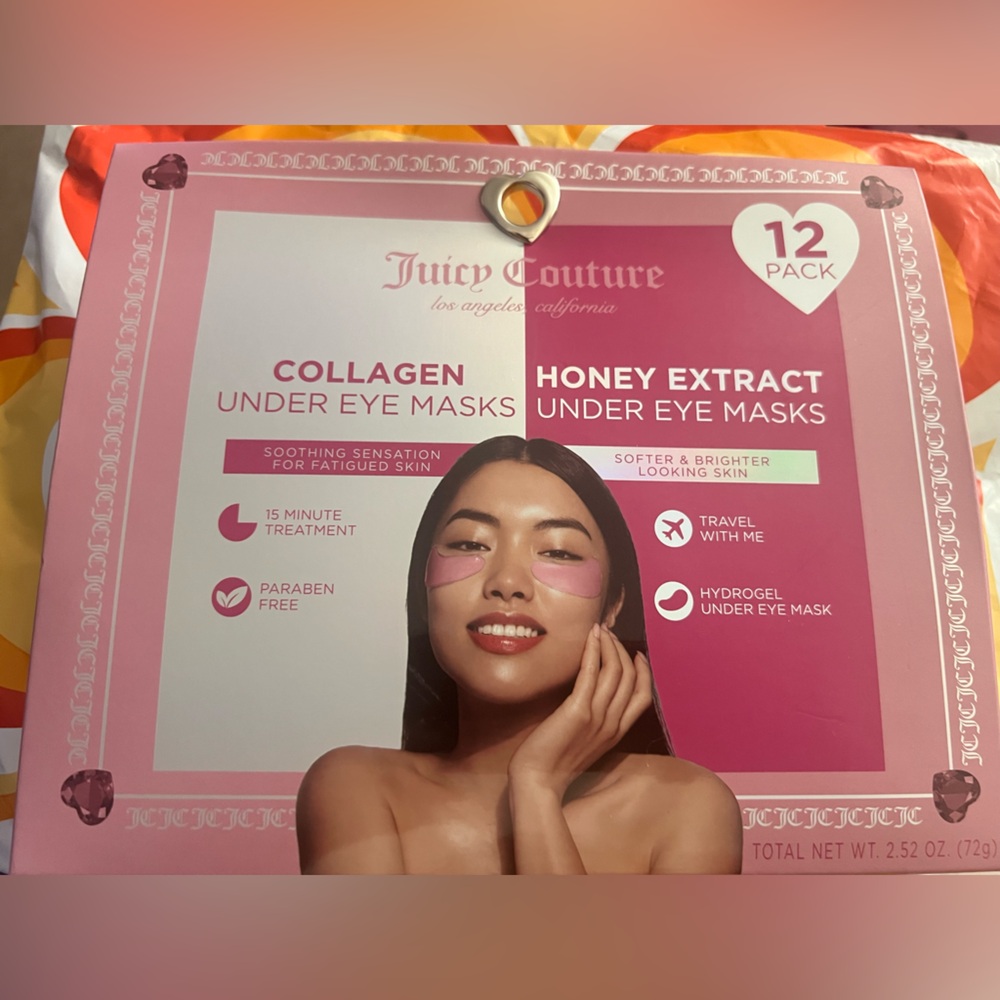 Juicy Couture collagen and honey extract eye masks 12 pack